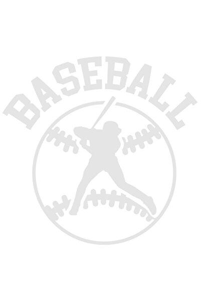 StoryGift Romania Sticker Exterior cu minge de baseball si o figura de jucator pentru pasionatii acestui spo