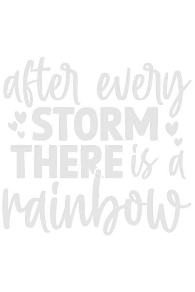 StoryGift Romania Sticker Adeziv 90CM Exterior cu textul "After every storm, ...