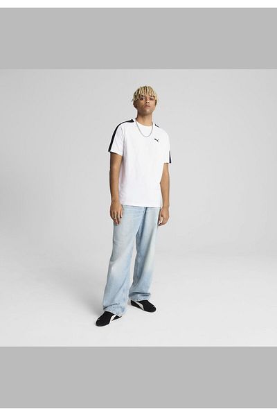 Puma Ανδρικό κοντομάνικο μπλουζάκι T7 Tee White