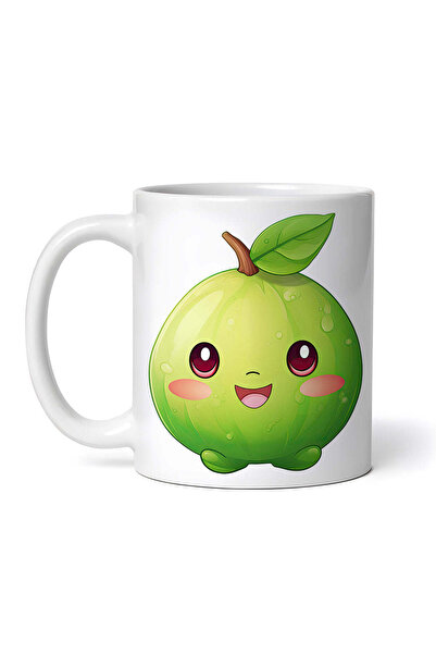 OEM Cană albă personalizată, Kawaii zâmbitor, INOVATIX®. 330ml