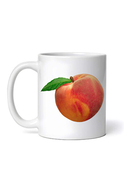 OEM Cană albă personalizată, culoarea piersicii, INOVATIX®. 330 ml