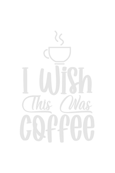 StoryGift Romania Sticker Autocolant 30CM Exterior pentru iubitorii de cafea cu mesajul "Imi doream ca asta sa f