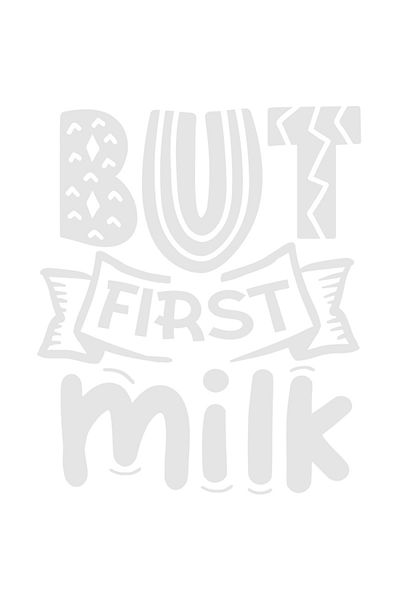 StoryGift Romania Sticker Exterior pentru consumatorii de lapte cu mesajul in engleza "But first milk" - dar
