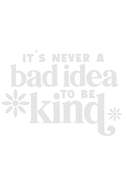 StoryGift Romania Sticker Eticheta 40CM Exterior cu textul "It's never a bad ...