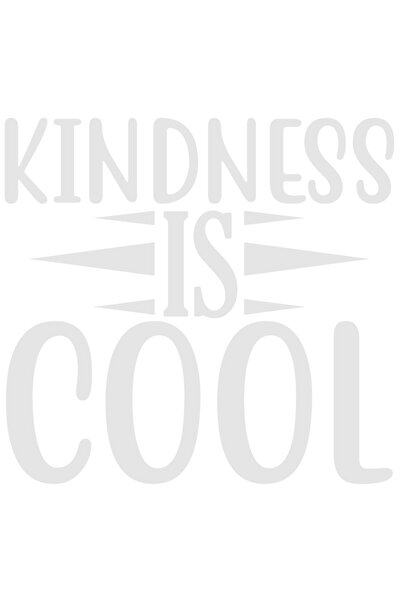 StoryGift Romania Sticker Exterior cu mesajul in engleza "Kindness is cool" - bunatatea e smechera , Vinyl A