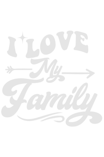StoryGift Romania Sticker Exterior cu mesajul "I love my family" - eu imi iub...