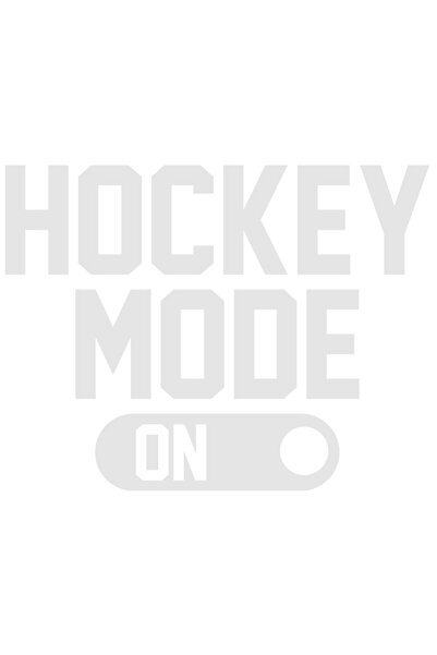 StoryGift Romania Sticker Eticheta 50CM Exterior cu textul "Hockey mode on" -...