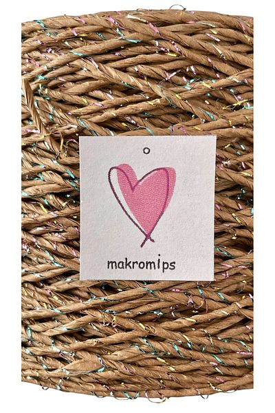 Makromİps PREMIUM TWISTED METALLIC PAPER STRING (250 gr/420m) ΠΟΛΥΕΣΤΕΡΙΚΟ ΓΛΙΣΤΕΡΟ ΣΥΡΤΑΡΙ ΤΣΑΝΤΑΣ ΠΛΕΚΤΟ ΣΤΟΛΙΣΤΙΚΟ ΣΥΣΚΕΥΑΣΙΑ ΣΥΡΤΑΡΙ