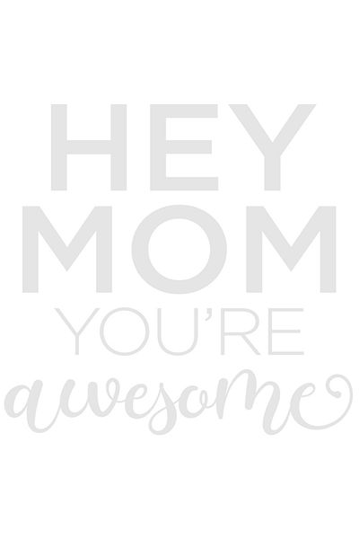 StoryGift Romania Sticker Sticker 30CM Exterior with the message "Hey, mom, you're awesome" - mom, you're amazing