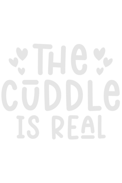 StoryGift Romania Sticker Exterior cu inimioare si textul "The cuddle is real...