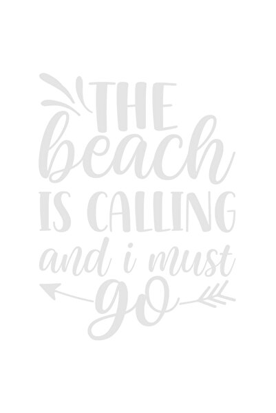 StoryGift Romania Sticker Exterior cu mesajul "The beach is calling and I mus...
