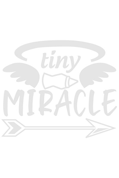 StoryGift Romania Sticker Adeziv 90CM Exterior cu textul "Tiny miracle" - mir...