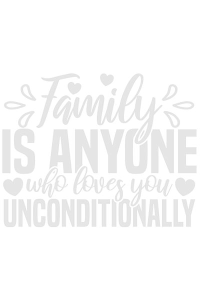 StoryGift Romania Sticker Eticheta 50CM Exterior cu mesaj din care reiese ca familie inseamna oricine care te iu