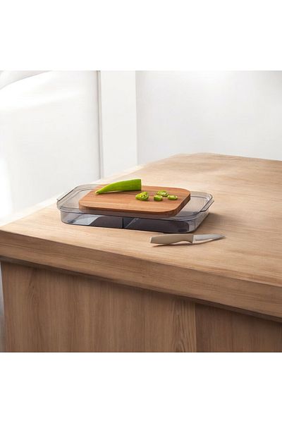 Madame Coco Eolya Wooden Cutting Board with Chamber - Smoked