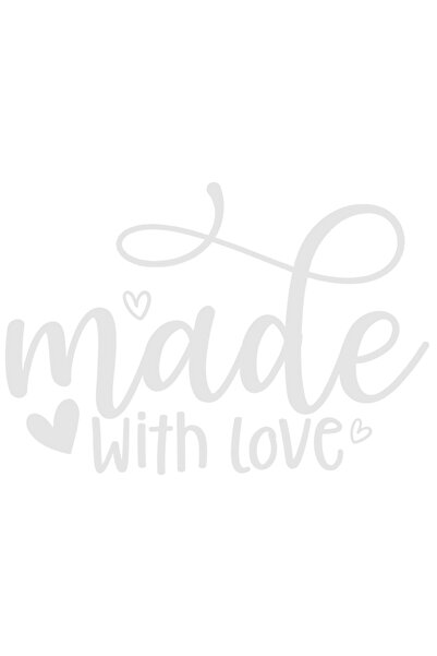 StoryGift Romania Sticker Eticheta 40CM Exterior cu inimioare si textul in en...