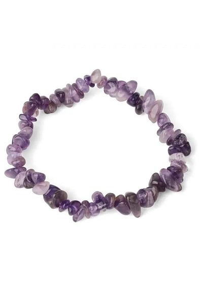animis beauty Amethyst bracelet, 6-8 mm chip stones, semi-precious crystals, unisex