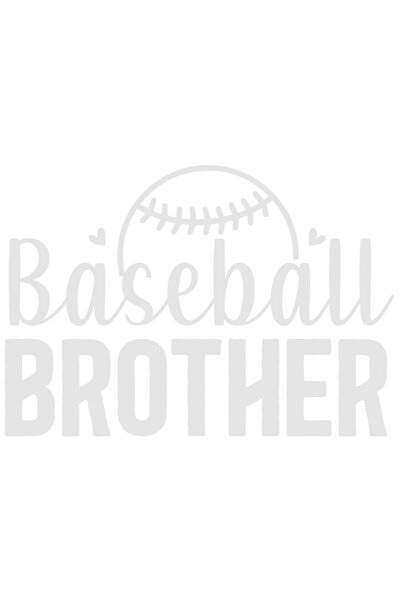 StoryGift Romania Sticker Exterior cu minge si inimioare cu mesajul "Baseball brother" - frate de baseball ,