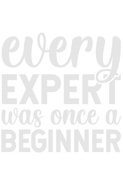 StoryGift Romania Sticker Autocolant 30CM Exterior cu mesaj motivational "Every expert was once a beginner"- ori