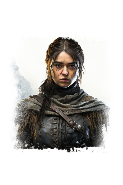 StoryGift Romania Sticker Eticheta 50CM Cu Arya Stark, Game Of Thrones, Esarf...