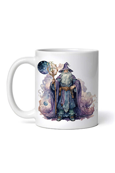 OEM Cană albă personalizată, Vrăjitorul Araffe, INOVATIX®. 330ml