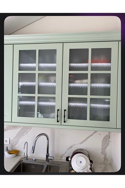 ALPER BAŞHELVACI White 55 Cm X 10 Mt French Guipure Luxury Satin Quilted Shelf Cover / Drawer Cover / Cabinet Interior Cover