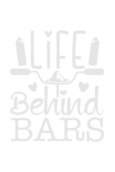 StoryGift Romania Sticker Exterior pentru pasionatii de plimbari cu bicla si mesajul "Life behind bars" - vi