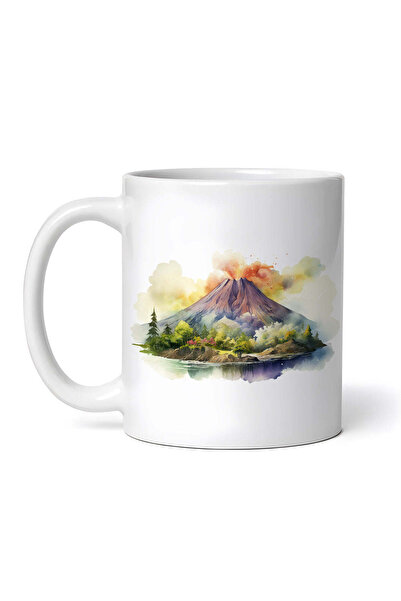 OEM Cană albă personalizată, Vulcan Fumător, INOVATIX®. 330ml