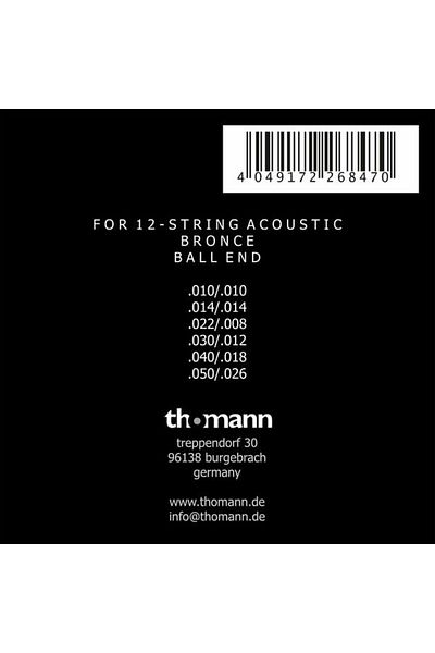 Harley Benton Harley Benton Valuestrings WE12 10-50 12-string acoustic guitar strings