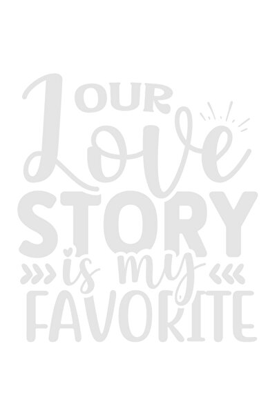 StoryGift Romania Sticker Autocolant 70CM Exterior cu mesajul "Our love story...