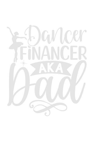 StoryGift Romania Sticker Autocolant 30CM Exterior pentru tatii care finanteaza dansul fetelor lor , Vinyl Alb, 30 cm