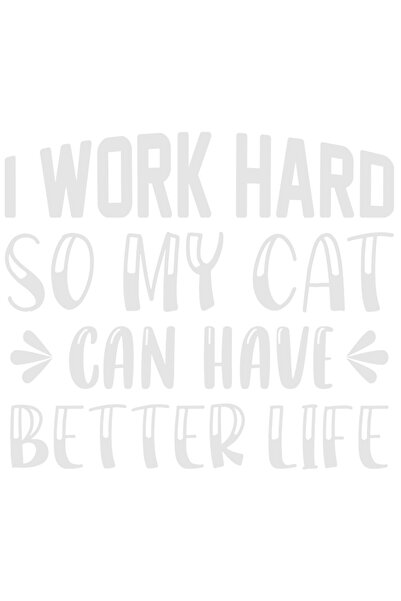 StoryGift Romania Sticker Adeziv 90CM Exterior cu mesajul "I work hard, so my...