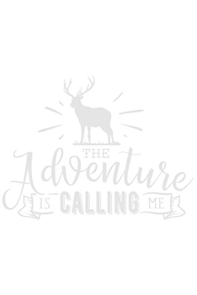 StoryGift Romania Sticker Exterior cu un cerb si mesajul "Aventura ma cheama"...