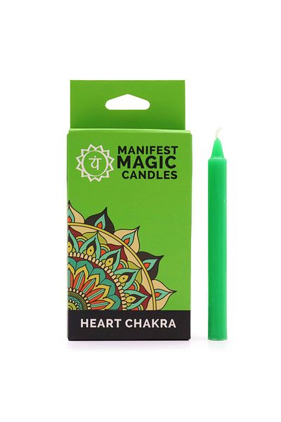 Co Esoteric Magic Candles 12bc - With Messages For Energy Release / 90 minutes / Different Colors