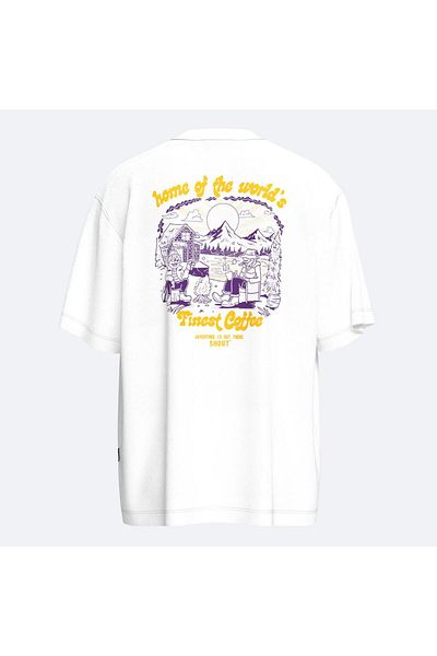 Shout Oversize Coffee Retreat Unisex T-Shirt