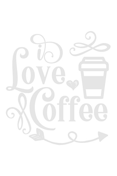 StoryGift Romania Sticker Exterior cu inimioara pentru iubitorii de cafea si ...