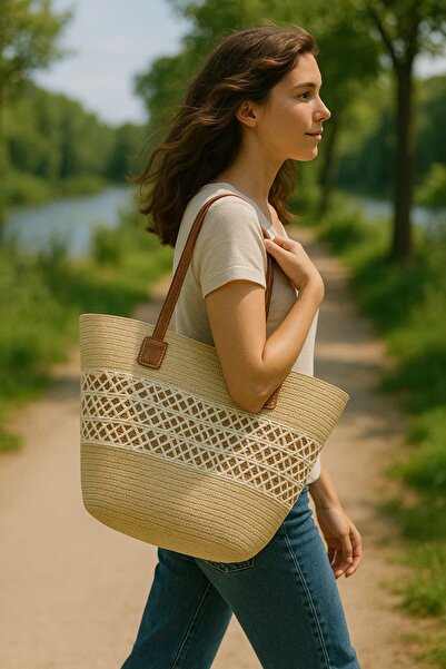 WOHOME Ψάθινη γυναικεία τσάντα παραλίας - Προσθέστε στο στυλ και τον κόσμο σας!