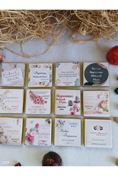 hediyece FARKLI AVM Kahve Yanı İsminize Özel Etiket Baskılı Bayram Çikolatası...