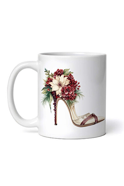 OEM Cană albă personalizată, pantofi cu toc de Crăciun Charlotte, INOVATIX®. ...