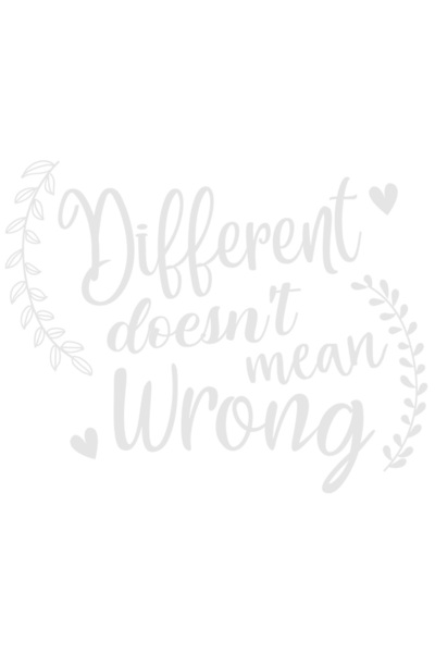 StoryGift Romania Sticker Exterior cu inimioare si mesajul "Diferit nu inseam...