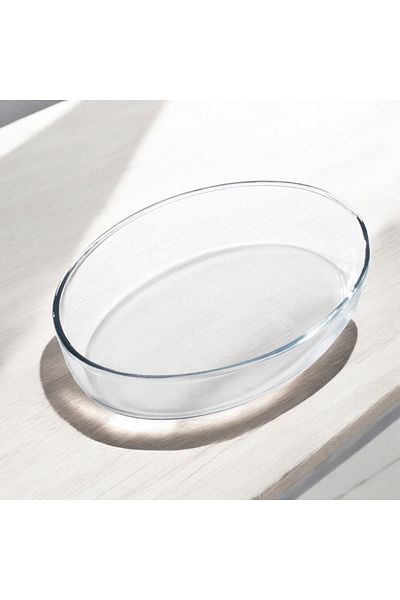 Madame Coco Cholet Large Oval Borosilicate Glass Baking Tray – 3200 ml