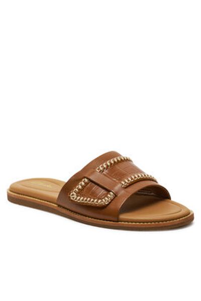 CLARKS women's flip flops 26176402 brown