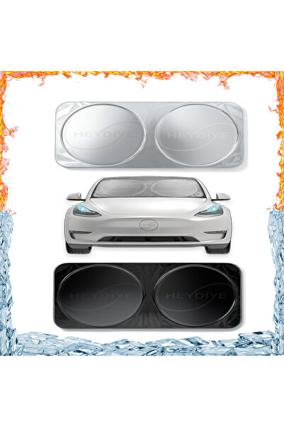 Heydiye واقي شمسي للزجاج الأمامي من تروجان أوتو مع حماية من الأشعة فوق البنفس...