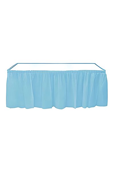 party world Plastic Table Skirt Blue – 1 Piece