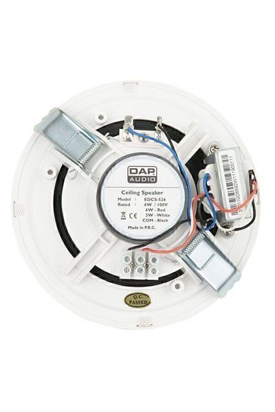 Dap Audio Built-in speaker Dap Audio EDCS 526, Full-Grill, 100V, 5 inch, white