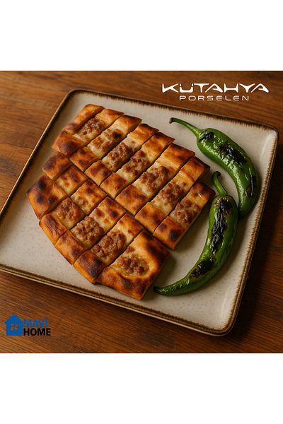 MAViHOME Tan Series 27 X 27 cm Cinnamon Square Presentation Plate Single