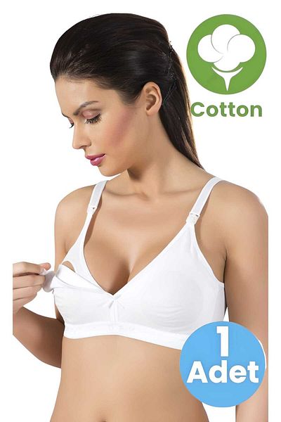Uniquetrenders Sutien de alăptare din bumbac pentru femei