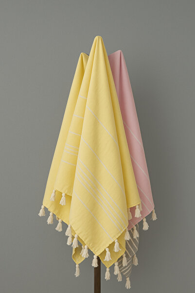 Lobya رايلا بيشتيمال قطن أصفر فاخر (100x190)