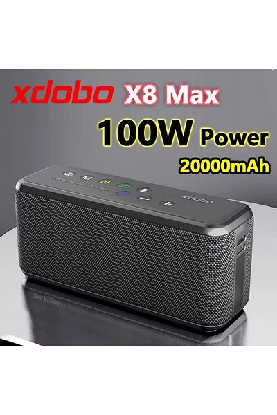 XDOBO Xdobo X8 MAX Portable Speaker, Bluetooth 5.0, Waterproof, TWS, Power Bank, 12h Battery Life