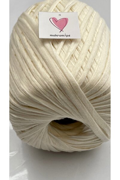 Makromİps PREMİUMSOFT RAFFİA İP 50 gr 65 m (4 adet)YUMUŞAK DOĞAL EBRULİ RAFYA ÇANTA İPİ KAĞIT İP EL ÖRGÜ HOBİ