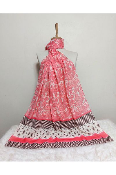 REMOMODA Ethnic Patterned Chiffon Shawl